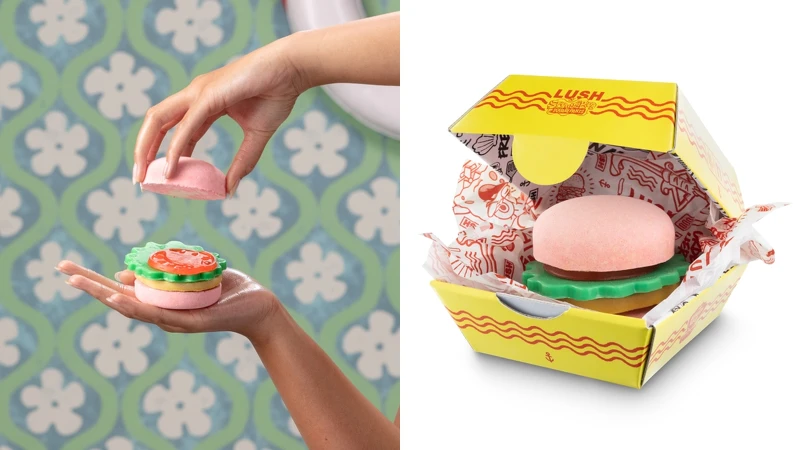 LUSH 美味蟹堡沐浴組合240g，NT700