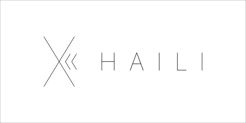 「HAILI」的品牌識別。 「HAILI」的品牌識別。