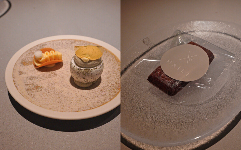餐後點茶點外,附上小小的伴手禮表達感謝之意。 餐後點茶點外,附上小小的伴手禮表達感謝之意。