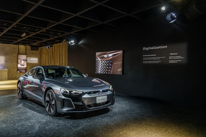 Digitalization 科技展區_ Audi RS e-tron GT。 Digitalization 科技展區_ Audi RS e-tron GT。