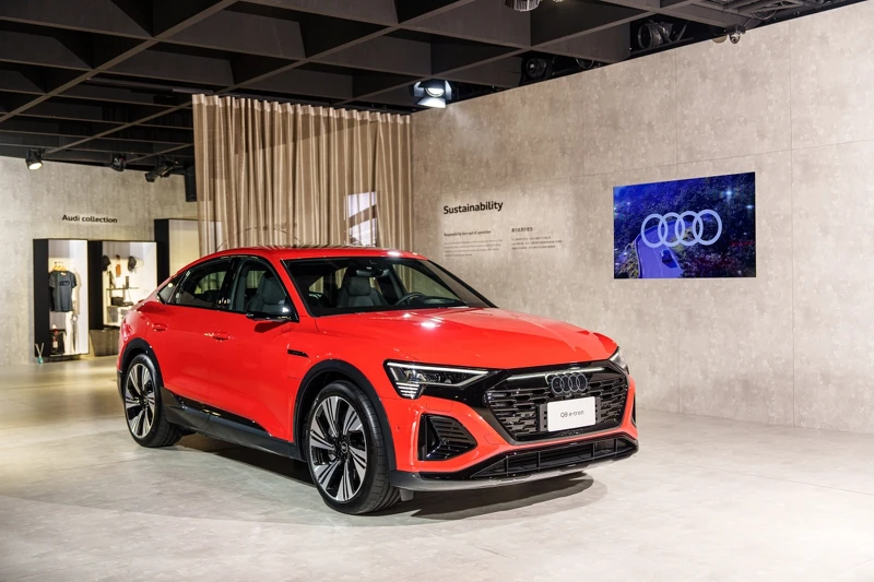 Sustainability 永續展區_Audi Q8 Sportback e-tron。 Sustainability 永續展區_Audi Q8 Sportback e-tron。