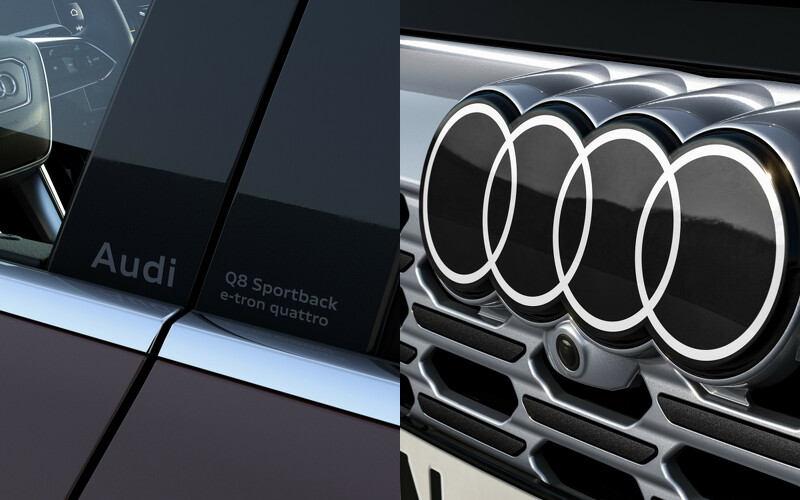 「Audi Q8 e-tron」車身細節。 「Audi Q8 e-tron」車身細節。