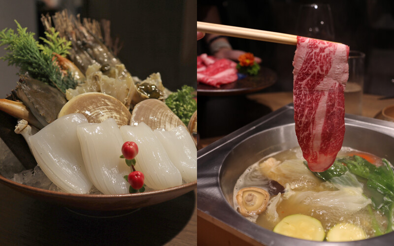 頂級海鮮與精選肉品。 頂級海鮮與精選肉品。