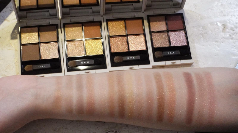 RMK 立體調色眼盤 各NT$2,150 (左起) 01 Soft Spot、02 Street Smart、03 Compassionate、04 All Heart RMK 立體調色眼盤 各NT$2,150 (左起) 01 Soft Spot、02 Street Smart、03 Compassionate、04 All Heart