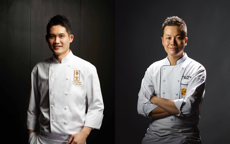 左為廖晉輝主廚，右為蘇權暉主廚。