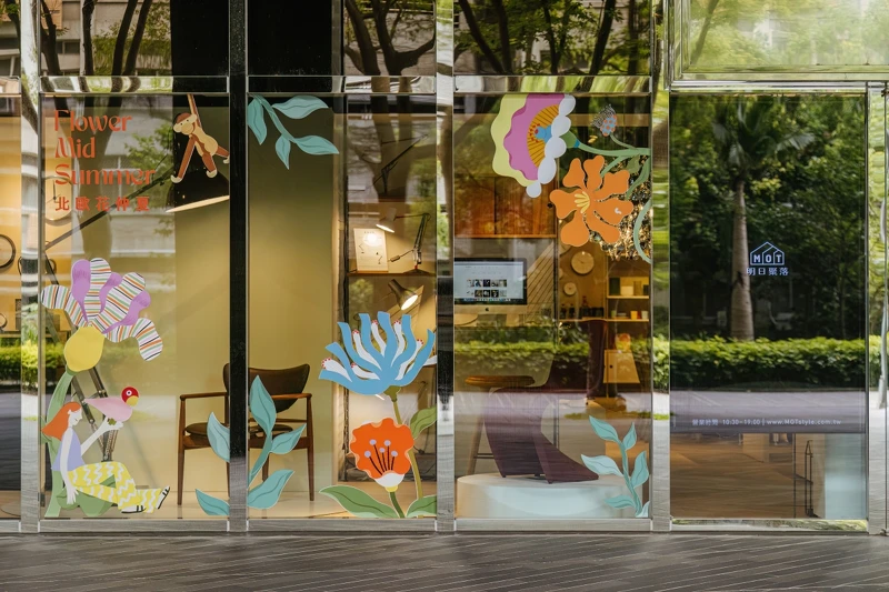 2023北歐花仲夏門市—臺北明日聚落北歐櫥窗。