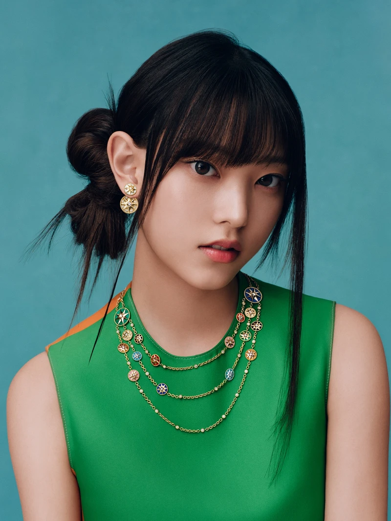 Dior品牌大使的韓國女團NewJeans成員Haerin演繹形象照