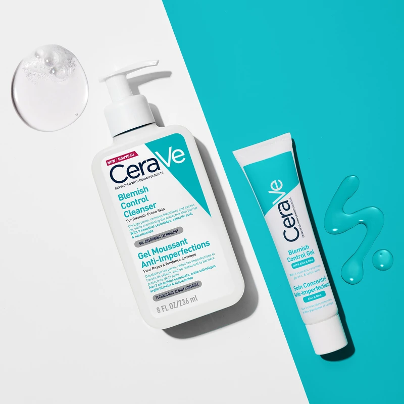 CeraVe適樂膚油痘粉刺系列(左)淨膚白泥抗粉痘潔面露236ml,NT549 CeraVe適樂膚油痘粉刺系列(左)淨膚白泥抗粉痘潔面露236ml,NT549