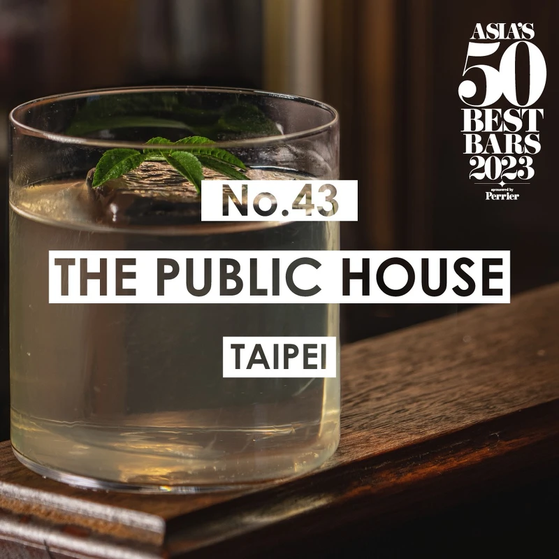 人氣酒吧 The Public House 獲得第43名。