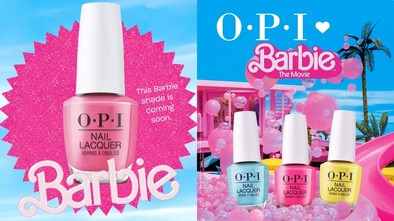 OPI BARBIE系列指甲油視覺。