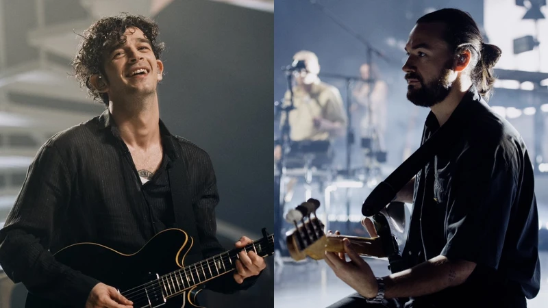 The 1975主唱Matty Healy、貝斯手Ross MacDonald