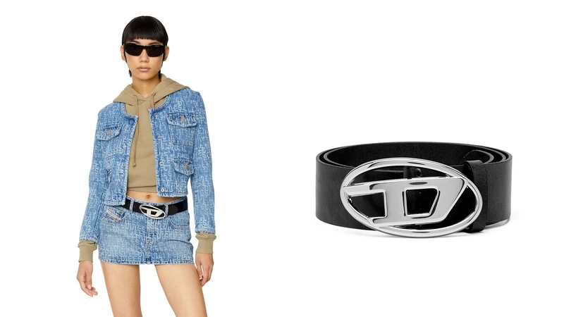 Diesel D Logo皮帶 NT$5,900。 Diesel D Logo皮帶 NT$5,900。