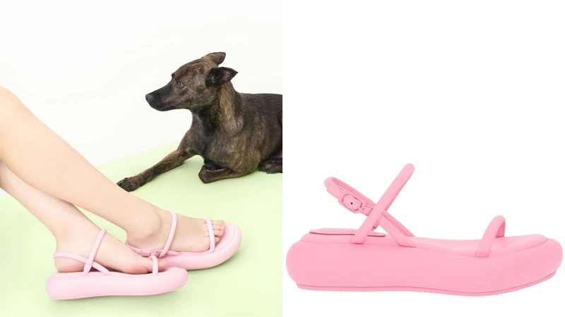 Charles & Keith Keiko細帶厚底涼鞋NT$1,990。