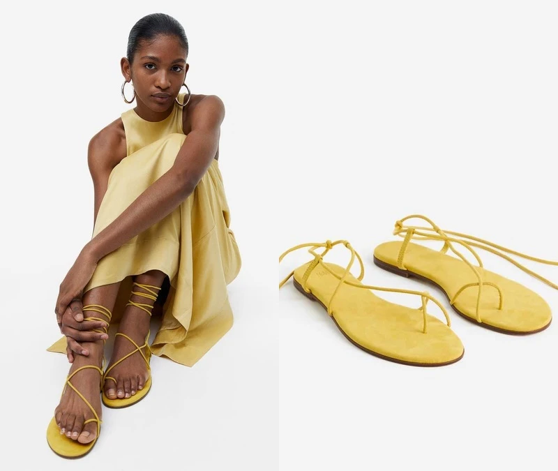 H&M羅馬涼鞋NT$599。