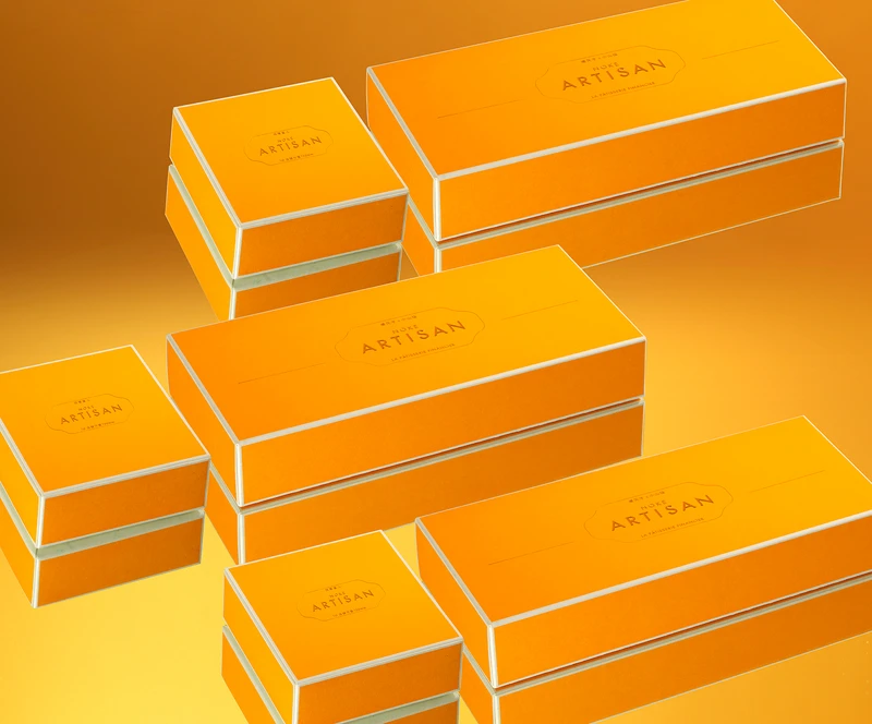 「ARTISAN」職人系列首波商品為「法式黃金蛋糕費南雪禮盒」。