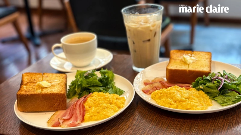 一樓「上島珈啡店 赤阪一之木通店」供應早餐 一樓「上島珈啡店 赤阪一之木通店」供應早餐