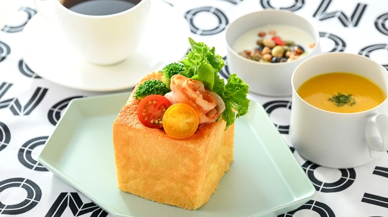 早餐菜單換成「赤阪方塊吐司」 早餐菜單換成「赤阪方塊吐司」