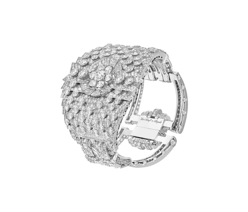 Floraison De Diamants手鍊,白k金、鑽石。 Floraison De Diamants手鍊,白k金、鑽石。