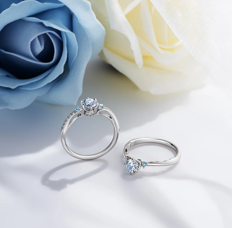 戀人系列求婚鑽戒(RS015+RS016)。