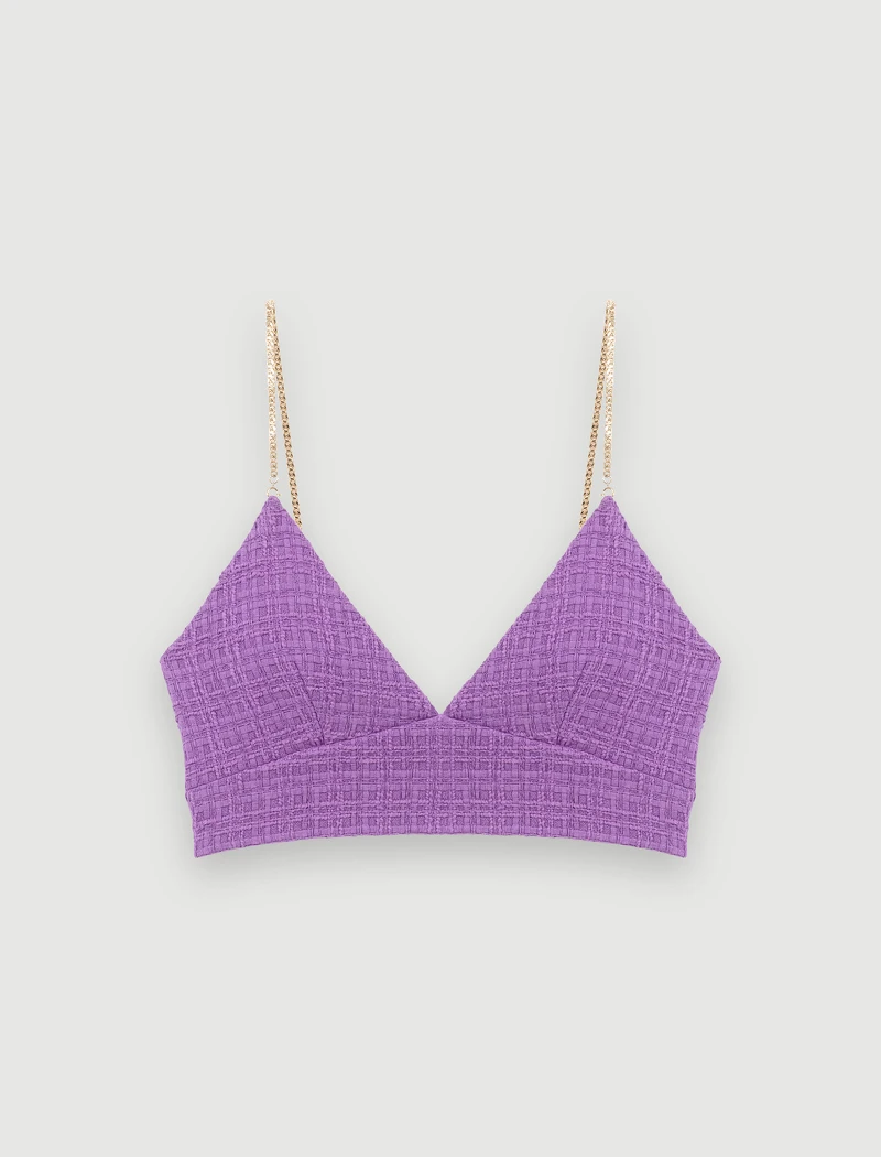 Maje 粗花呢背心上衣,NT7,490。 Maje 粗花呢背心上衣,NT7,490。