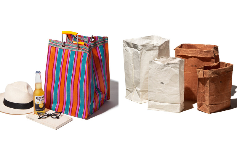 來自印度的提籃花樣的提袋。