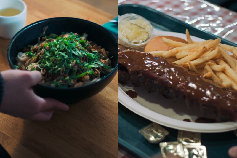 這段也拍攝出構思菜色的過程。