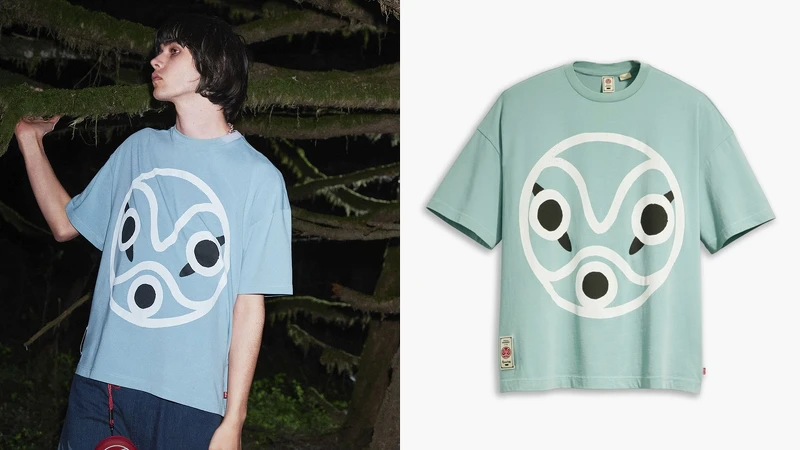 Levi's® X Princess Mononoke 圖紋短Tee NT$2,900。