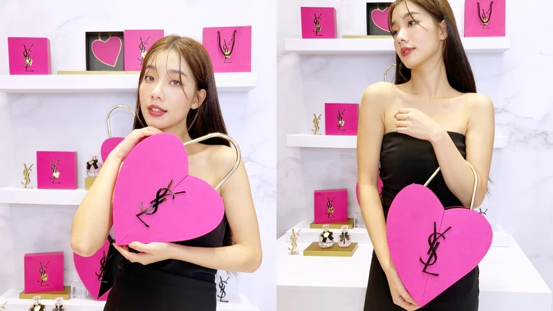 YSL 2023七夕情人節限定愛情鎖禮盒還可手提,十分精緻。 YSL 2023七夕情人節限定愛情鎖禮盒還可手提,十分精緻。