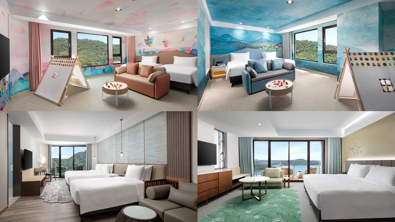 「日月潭力麗溫德姆溫泉酒店」親子房、三人房、景觀雙人房