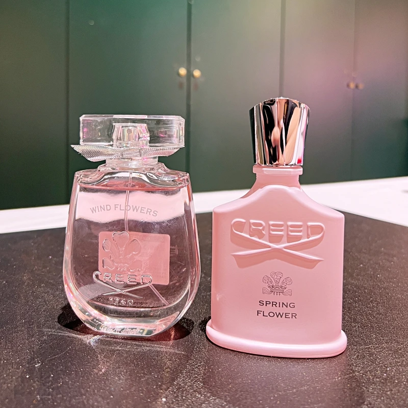 CREED (左)迷蹤與(右)春漾花華。 CREED (左)迷蹤與(右)春漾花華。