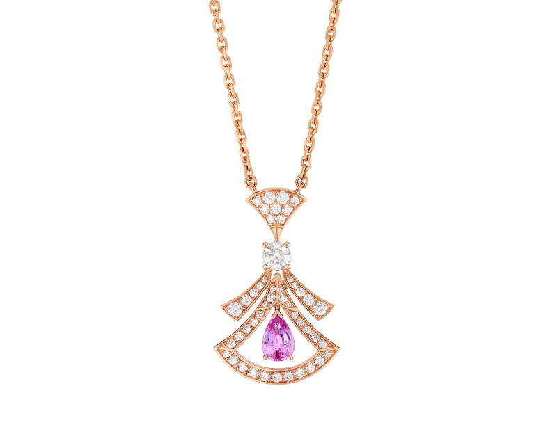 BVLGARI Divas' Dream系列玫瑰金鑽石與粉紅剛玉項鍊(七夕限定款) BVLGARI Divas' Dream系列玫瑰金鑽石與粉紅剛玉項鍊(七夕限定款)