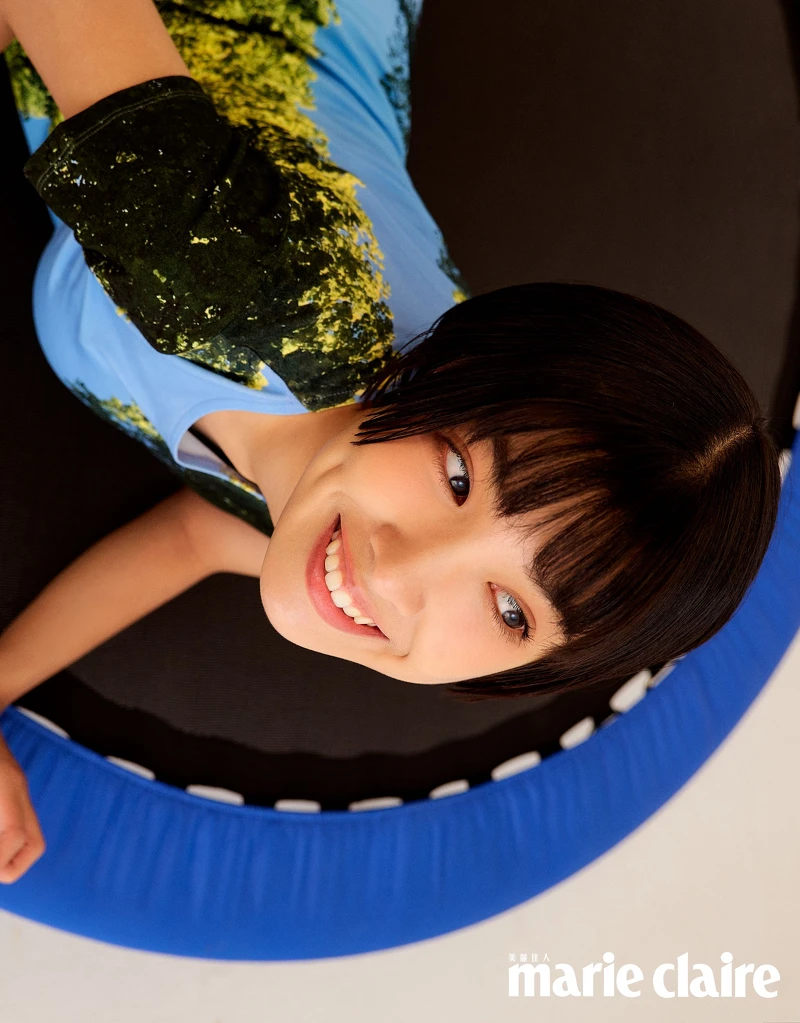 印花連身洋裝，agnès b.。