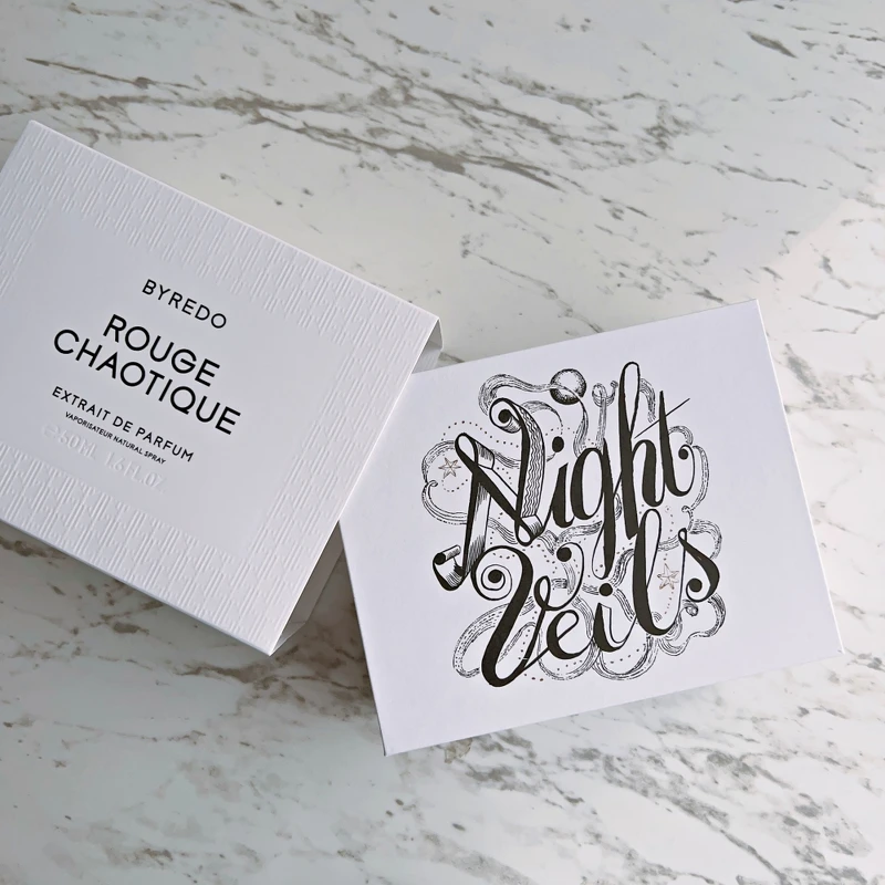 Byredo夜紗系列奢華香精包裝。