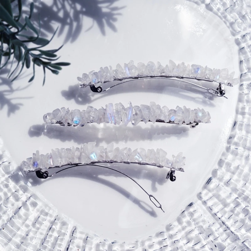 Lipattijewelry 彩虹月光石髮夾 NT.465 Lipattijewelry 彩虹月光石髮夾 NT.465