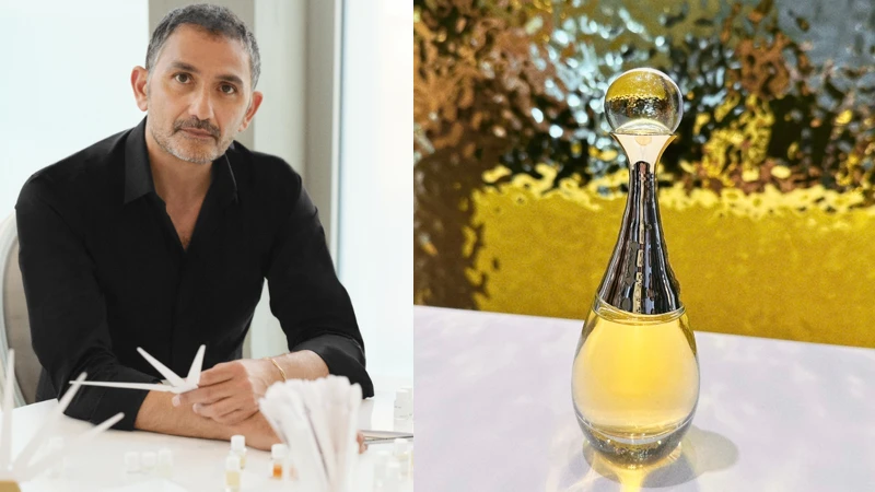 「我想從J'adore的外在光環轉向它金緻內心，呈現香氣的核心精神。藉由放大每一朵花的輪廓， 為這經典花束香氣增添些許純淨的光輝，帶出細膩的轉折，定義出新的質地， 成就一款如流動黃金般包覆肌膚的香水，沈醉於立即忘我的感性感受。」 ~~~~迪奧香水創意總監 Francis Kurkdjian