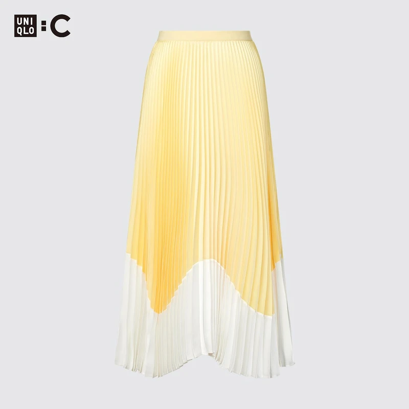 細褶拼色裙 售價 NT$1,990。