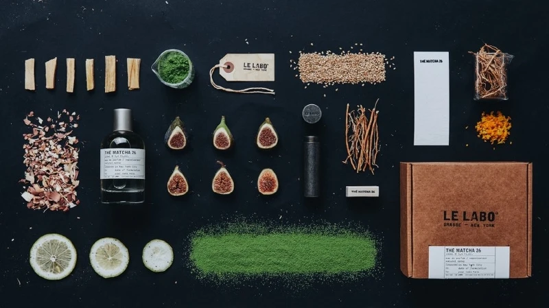 LE LABO末茶26淡香精香材成份圖。