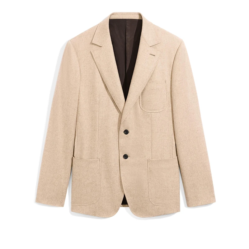 Berluti 暖米色喀什米爾羊毛西裝外套，NT135,000。