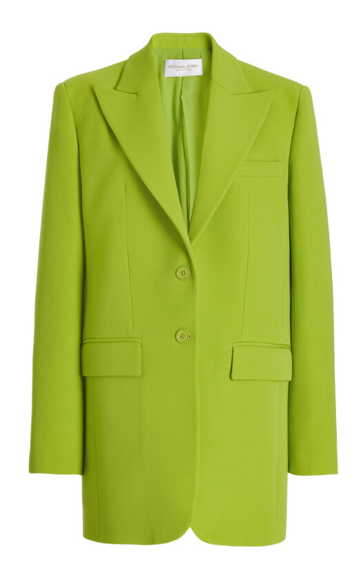 Michael Kors 螢光黃西裝外套，價格店洽。