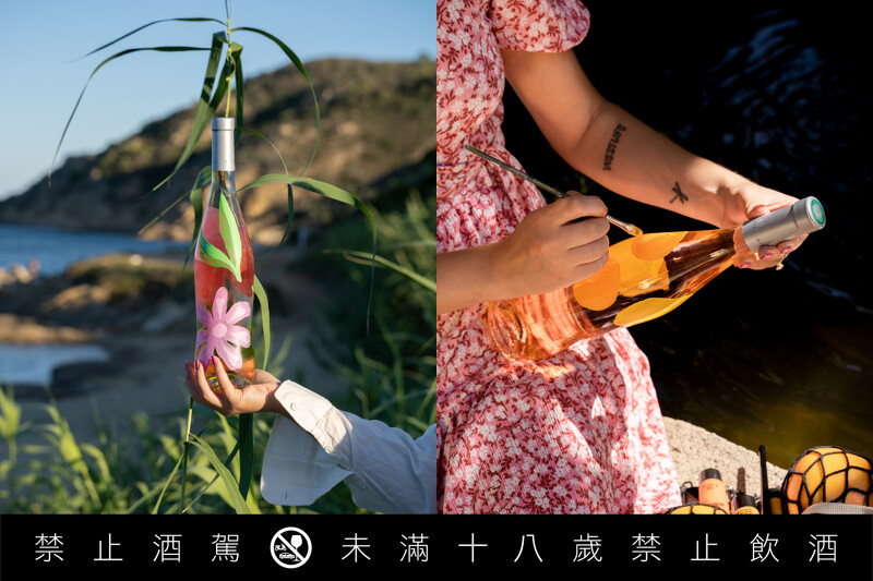 今年米諾蒂酒莊邀請瑞典新銳視覺藝術家 Hanna KL 設計「米諾蒂M粉紅酒」全新限量瓶。 今年米諾蒂酒莊邀請瑞典新銳視覺藝術家 Hanna KL 設計「米諾蒂M粉紅酒」全新限量瓶。