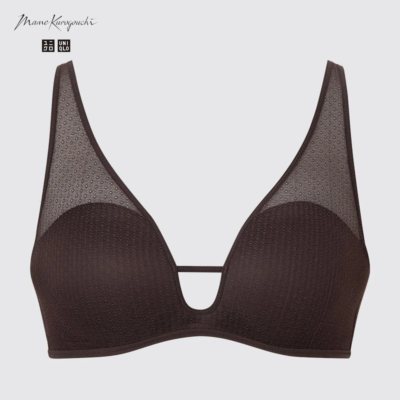 UNIQLO and Mame Kurogouchi 無鋼圈美型胸罩(網眼)NT$790 。(全台店鋪販售)