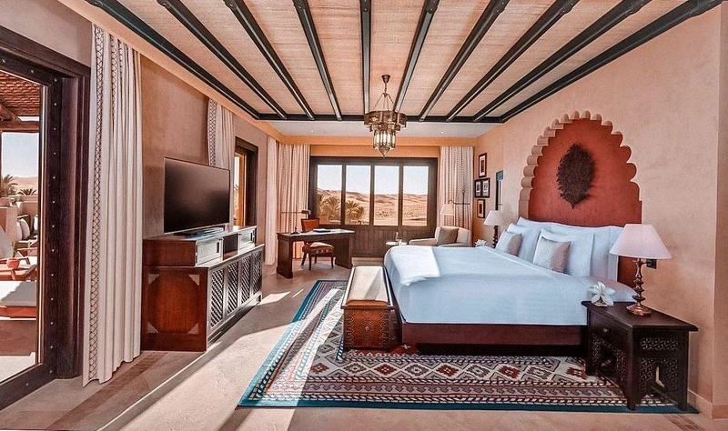 充滿異國風情的客房。