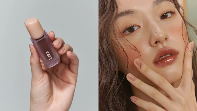 Laka果然持久水光唇釉(#121 Ash Nut無花果冰茶)，NT400