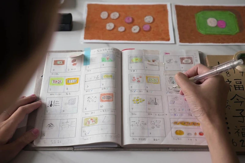 《小島散步》2024巡迴創作展9月開跑,圖為藝術家陳怡今創作草圖。 《小島散步》2024巡迴創作展9月開跑,圖為藝術家陳怡今創作草圖。