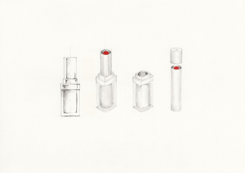 香奈兒康朋街31號唇膏創作手稿 香奈兒康朋街31號唇膏創作手稿