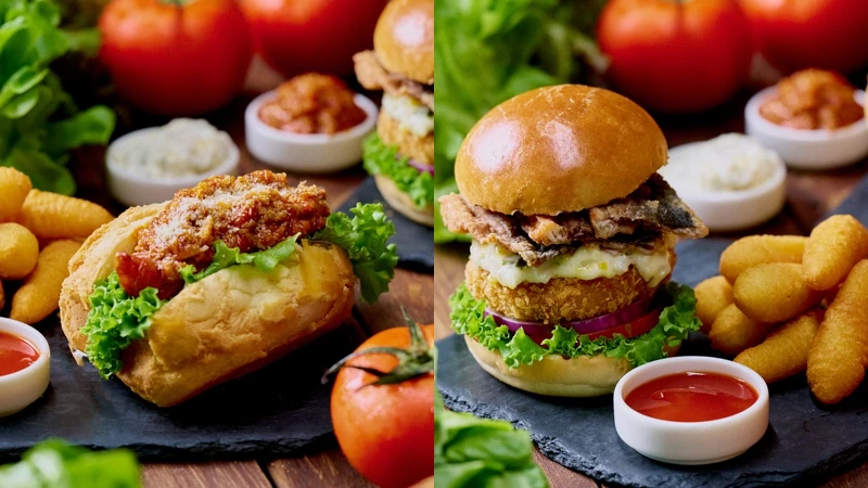 捷絲旅台南館端出「晶魚滿堂富蠔堡」、「綿綿戲漁幸福堡」