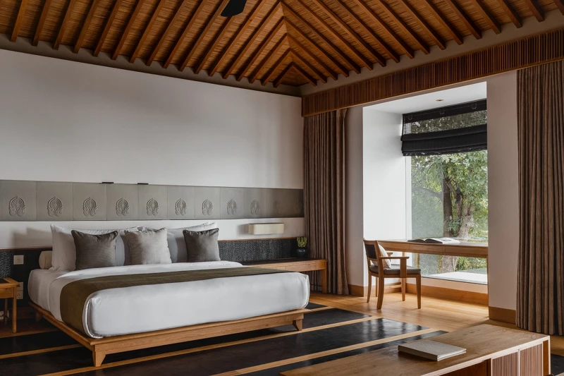 客房空間寬大舒適。