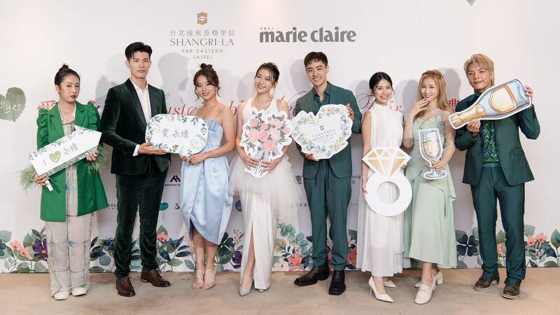 左二起吳承洋、王上菲、林芷芸、朱宇謀、儀諪、秀秀子、造型師Jason。 左二起吳承洋、王上菲、林芷芸、朱宇謀、儀諪、秀秀子、造型師Jason。