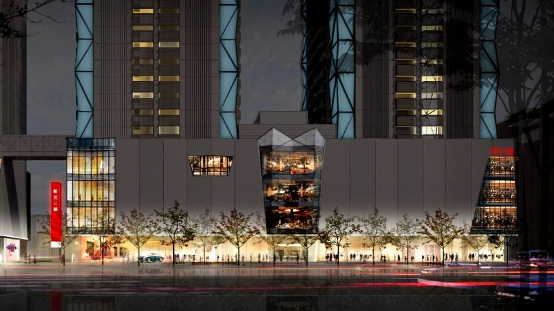 Diamond Towers 新光三越 夜晚示意圖 Diamond Towers 新光三越 夜晚示意圖