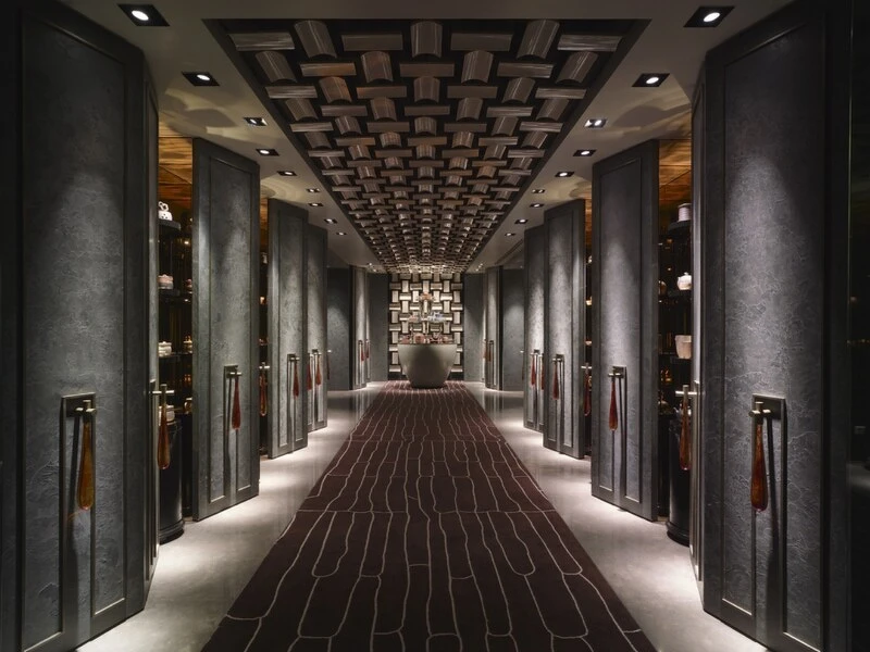 台北遠東香格里拉粵菜餐廳「香宮」空間大氣雅緻。 台北遠東香格里拉粵菜餐廳「香宮」空間大氣雅緻。